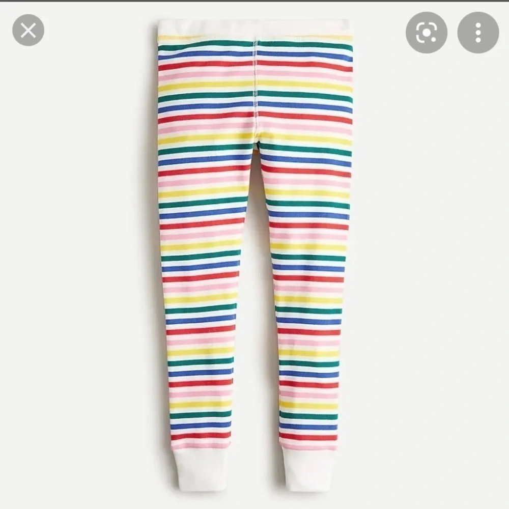 J Crew Rainbow Stripe Sleep pants AT976